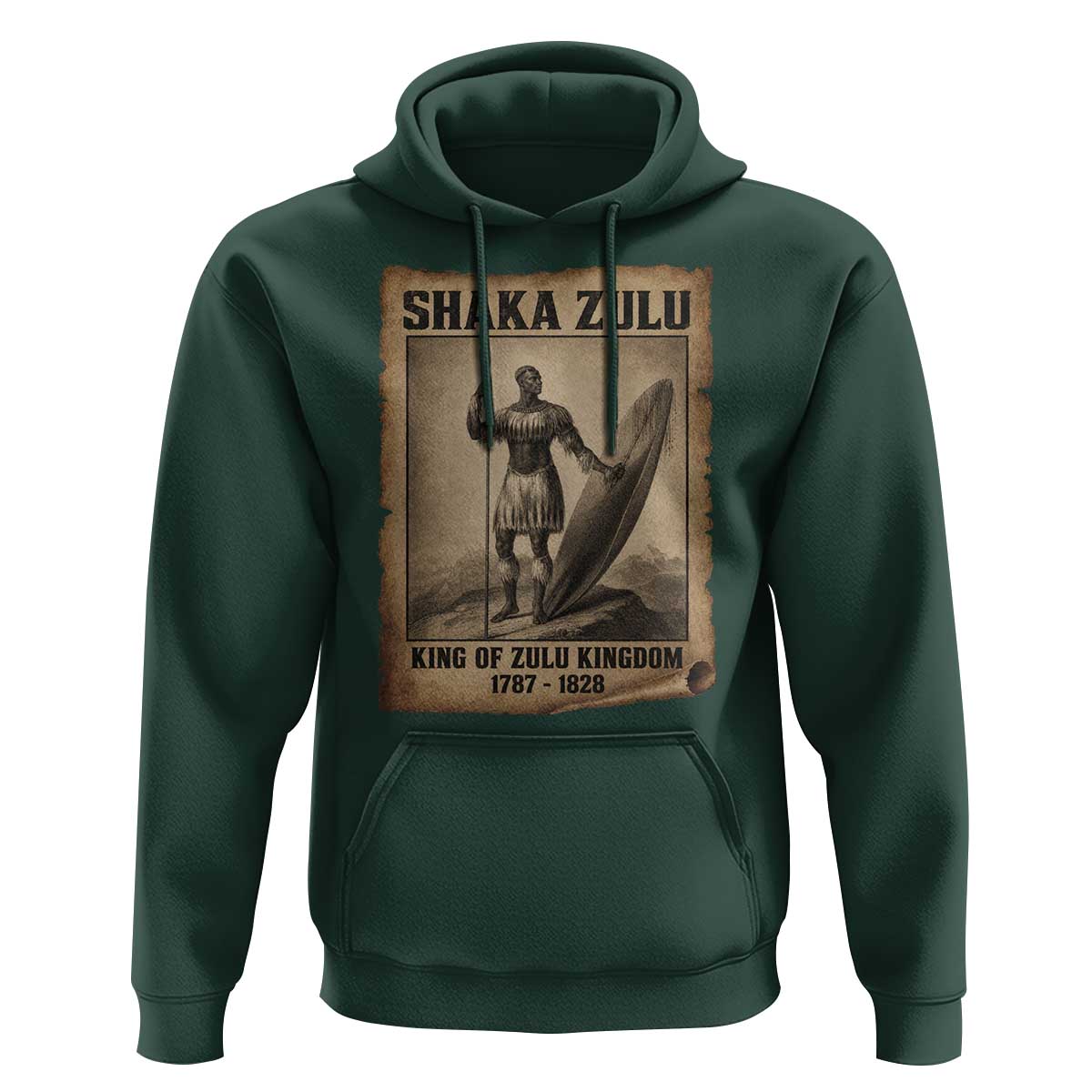 Shaka Zulu Hoodie King of Zulu Kingdom Indigenous African Tribe