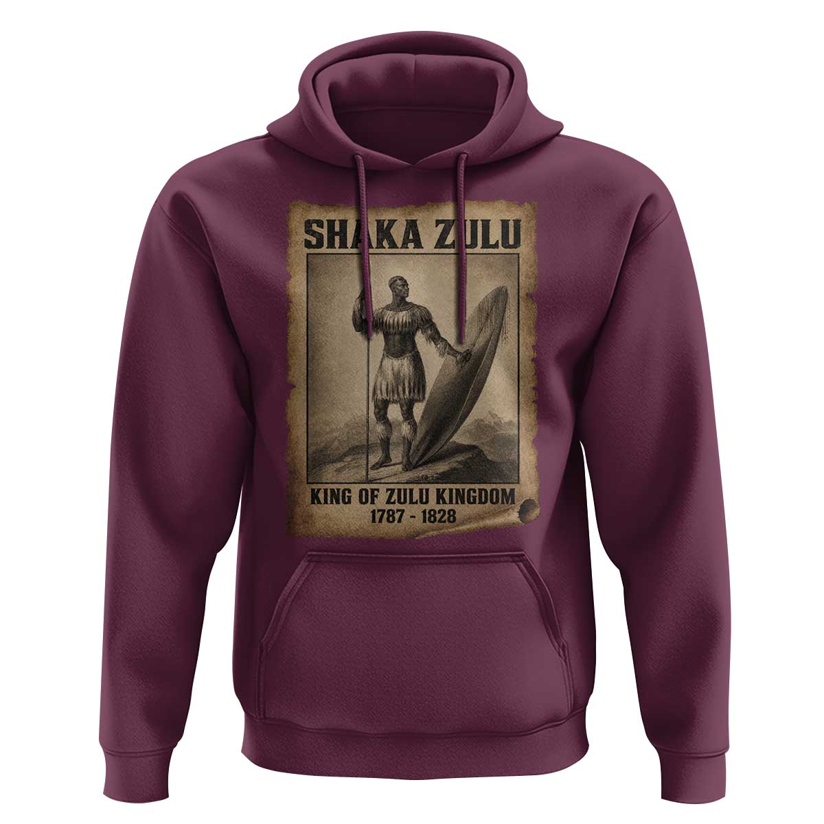 Shaka Zulu Hoodie King of Zulu Kingdom Indigenous African Tribe