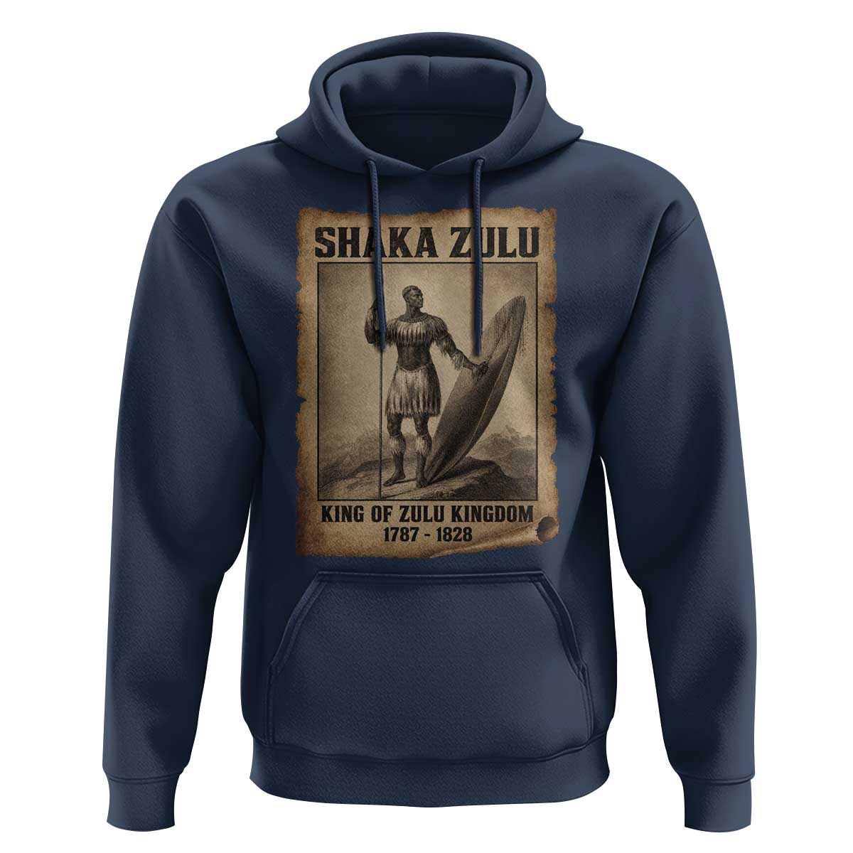Shaka Zulu Hoodie King of Zulu Kingdom Indigenous African Tribe