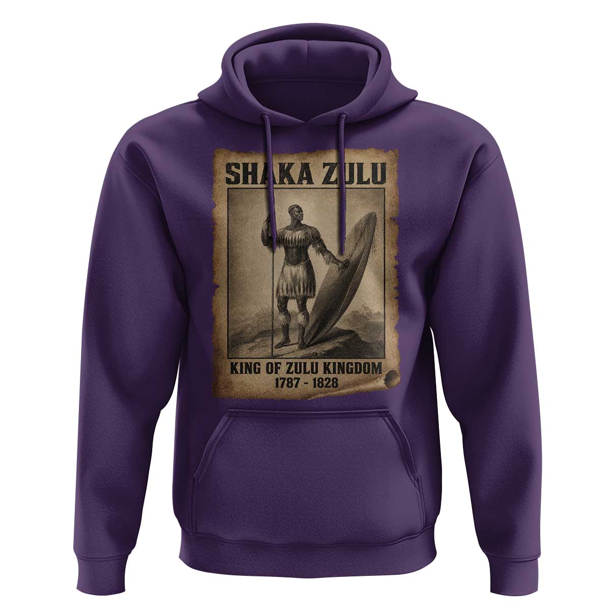 Shaka Zulu Hoodie King of Zulu Kingdom Indigenous African Tribe