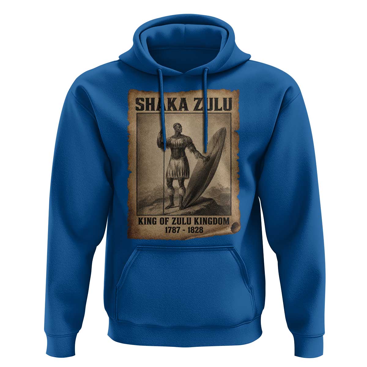 Shaka Zulu Hoodie King of Zulu Kingdom Indigenous African Tribe