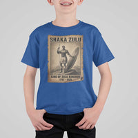 Shaka Zulu T Shirt For Kid King of Zulu Kingdom Indigenous African Tribe