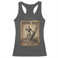 Shaka Zulu Racerback Tank Top King of Zulu Kingdom Indigenous African Tribe