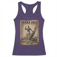 Shaka Zulu Racerback Tank Top King of Zulu Kingdom Indigenous African Tribe