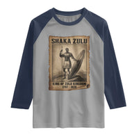 Shaka Zulu Raglan Shirt King of Zulu Kingdom Indigenous African Tribe