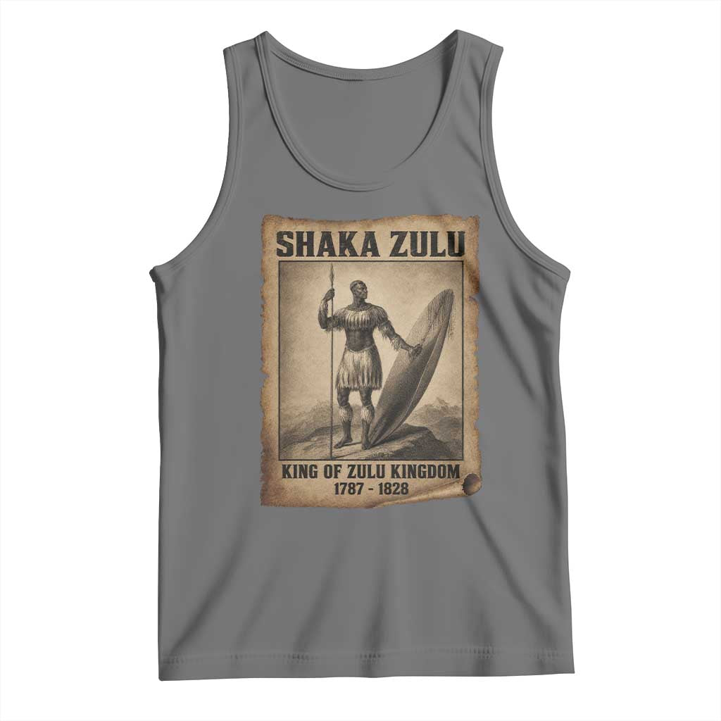 Shaka Zulu Tank Top King of Zulu Kingdom Indigenous African Tribe