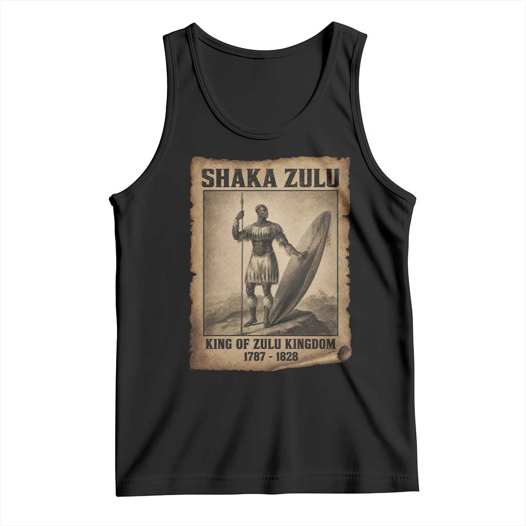 Shaka Zulu Tank Top King of Zulu Kingdom Indigenous African Tribe