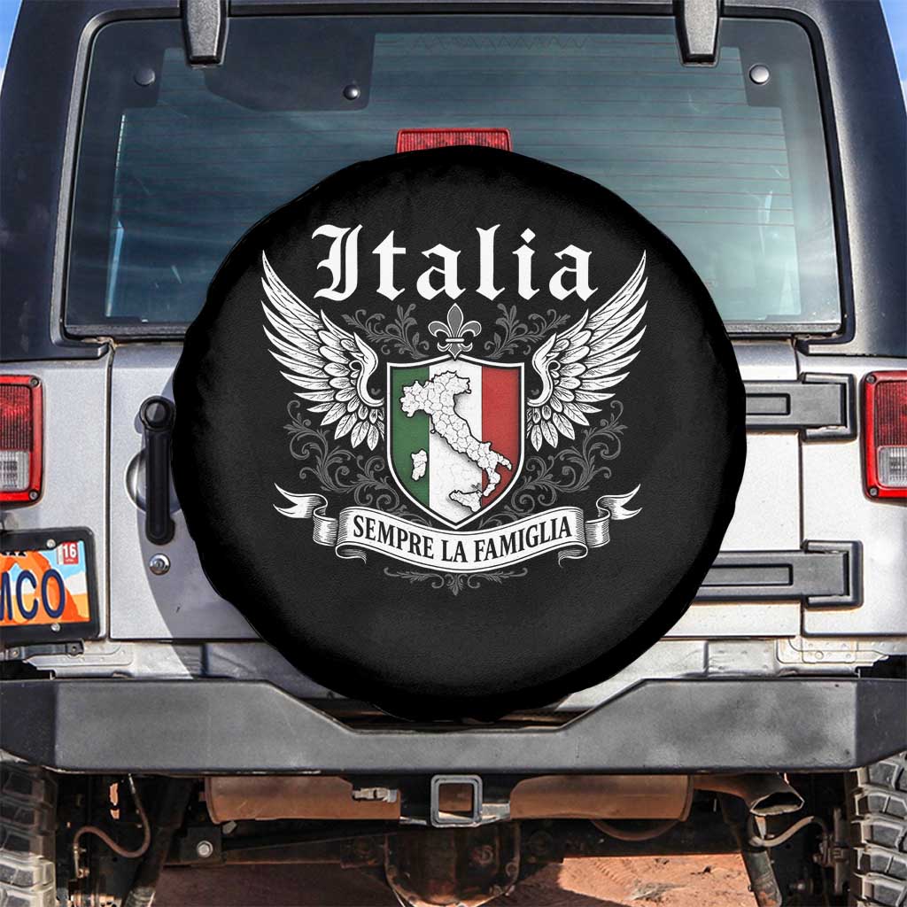 Italy Italia Sempre La Famiglia Spare Tire Cover Family Is Everything Italian Saying - Wonder Print Shop