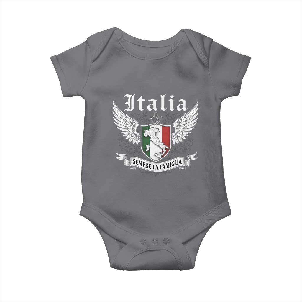 Italy Italia Sempre La Famiglia Baby Onesie Family Is Everything Italian Saying - Wonder Print Shop