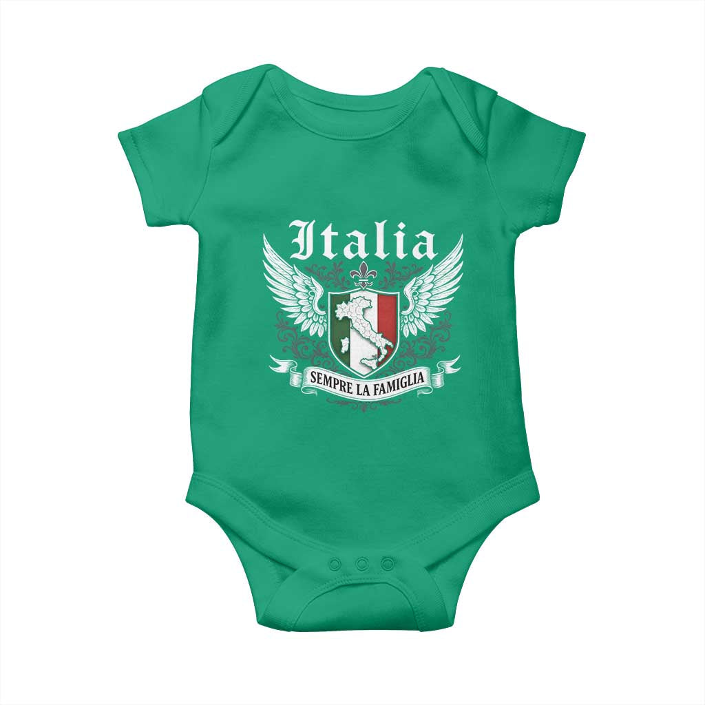 Italy Italia Sempre La Famiglia Baby Onesie Family Is Everything Italian Saying - Wonder Print Shop