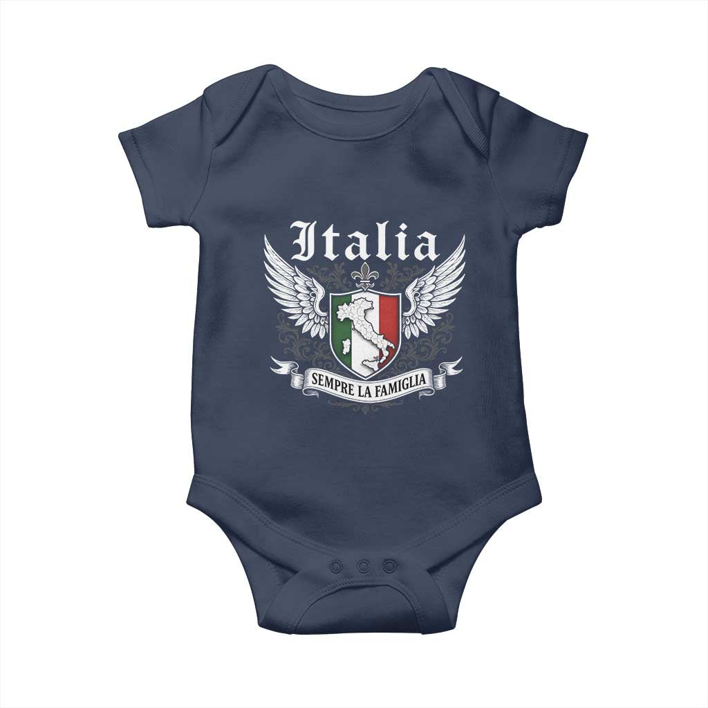 Italy Italia Sempre La Famiglia Baby Onesie Family Is Everything Italian Saying - Wonder Print Shop