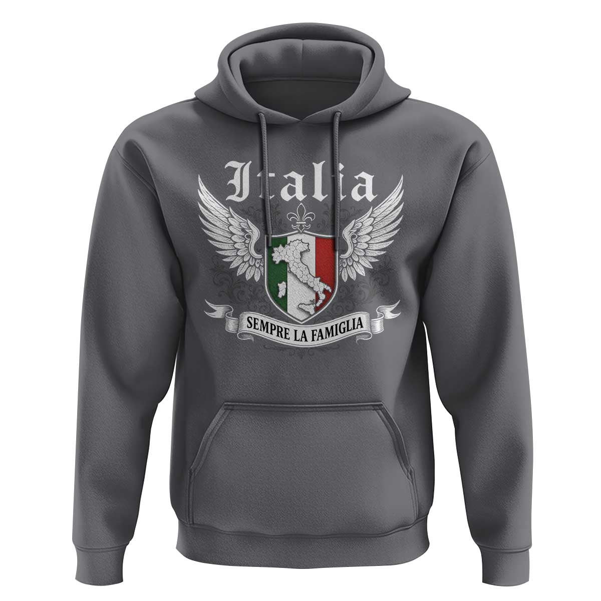 Italy Italia Sempre La Famiglia Hoodie Family Is Everything Italian Saying - Wonder Print Shop