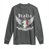 Italy Italia Sempre La Famiglia Long Sleeve Shirt Family Is Everything Italian Saying - Wonder Print Shop