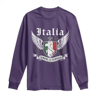 Italy Italia Sempre La Famiglia Long Sleeve Shirt Family Is Everything Italian Saying - Wonder Print Shop