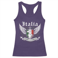 Italy Italia Sempre La Famiglia Racerback Tank Top Family Is Everything Italian Saying - Wonder Print Shop