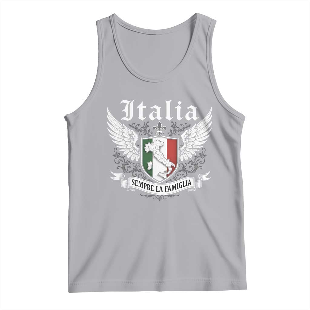 Italy Italia Sempre La Famiglia Tank Top Family Is Everything Italian Saying - Wonder Print Shop