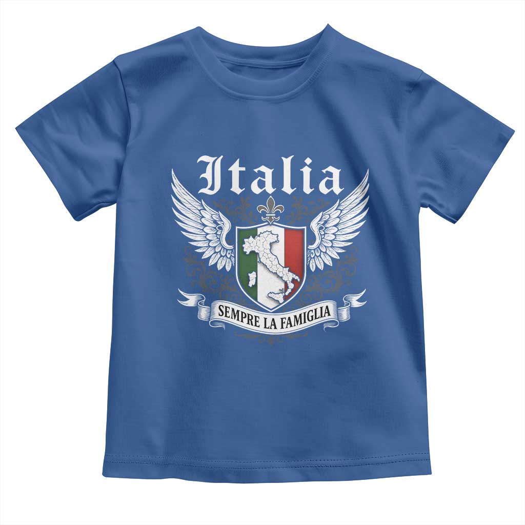 Italy Italia Sempre La Famiglia Toddler T Shirt Family Is Everything Italian Saying - Wonder Print Shop