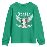 Italy Italia Sempre La Famiglia Youth Sweatshirt Family Is Everything Italian Saying - Wonder Print Shop