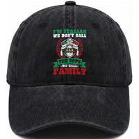 Funny I'm Italian We Don't Call The Cops We Call Family Washed Cotton Baseball Cap Sicilian Mafia