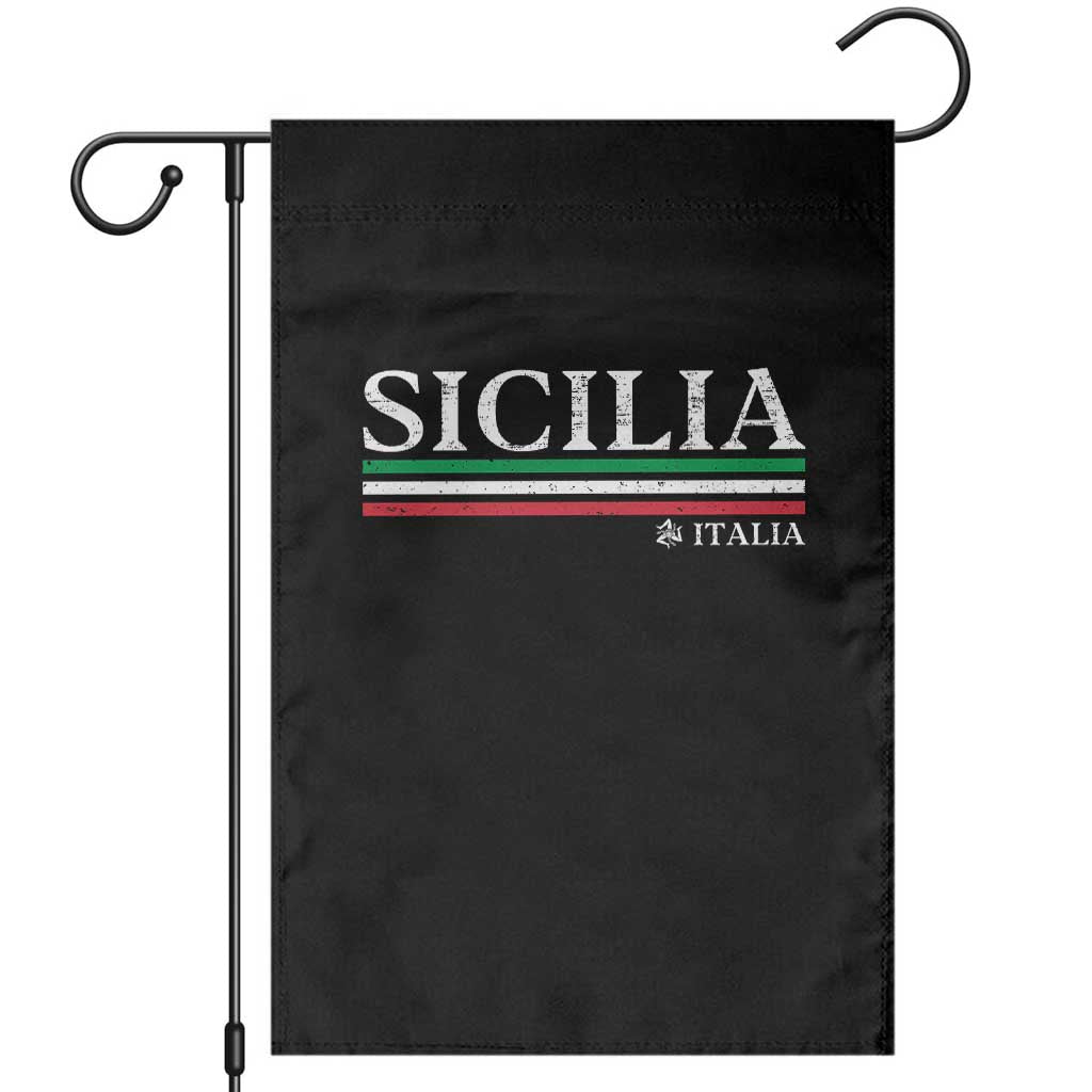 Sicily Sicilian Italian Flag Souvenirs Medusa Garden Flag - Wonder Print Shop