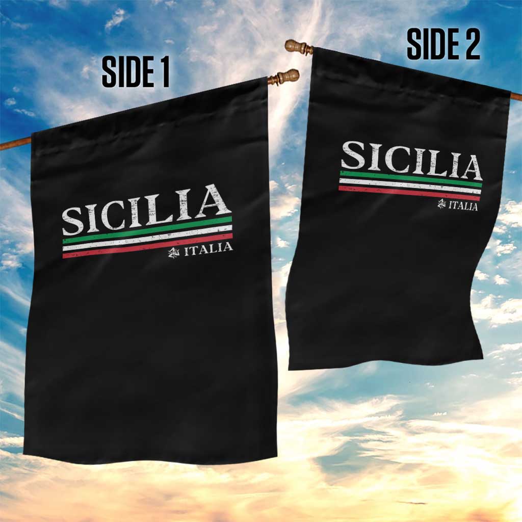 Sicily Sicilian Italian Flag Souvenirs Medusa Garden Flag - Wonder Print Shop