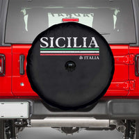 Sicily Sicilian Italian Flag Souvenirs Medusa Spare Tire Cover - Wonder Print Shop