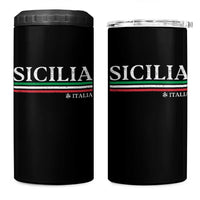 Sicily Sicilian Italian Flag Souvenirs Medusa 4 in 1 Can Cooler Tumbler - Wonder Print Shop