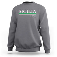 Sicily Sicilian Italian Flag Souvenirs Medusa Sweatshirt - Wonder Print Shop