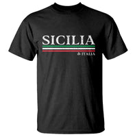 Sicily Sicilian Italian Flag Souvenirs Medusa T Shirt - Wonder Print Shop