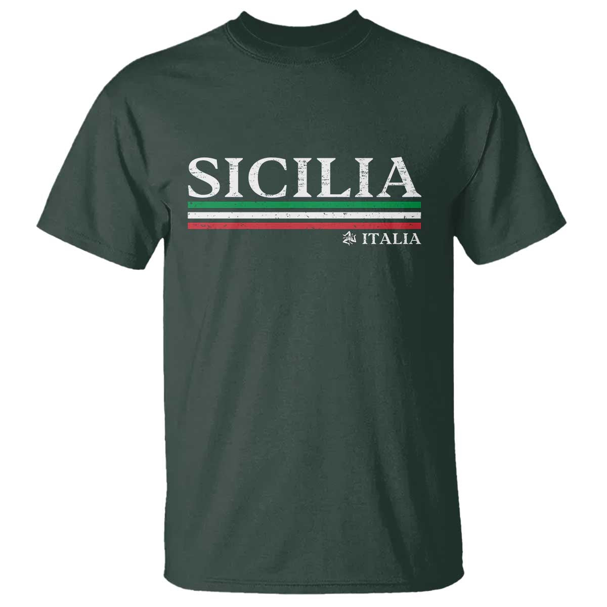 Sicily Sicilian Italian Flag Souvenirs Medusa T Shirt - Wonder Print Shop