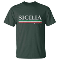 Sicily Sicilian Italian Flag Souvenirs Medusa T Shirt - Wonder Print Shop