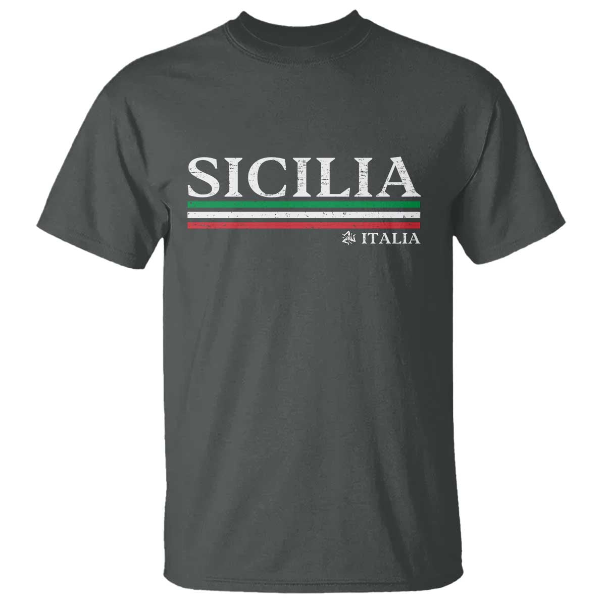 Sicily Sicilian Italian Flag Souvenirs Medusa T Shirt - Wonder Print Shop