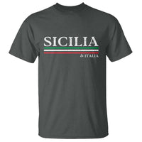 Sicily Sicilian Italian Flag Souvenirs Medusa T Shirt - Wonder Print Shop