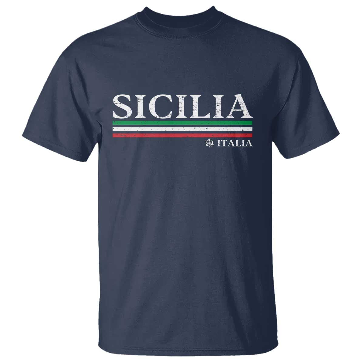 Sicily Sicilian Italian Flag Souvenirs Medusa T Shirt - Wonder Print Shop