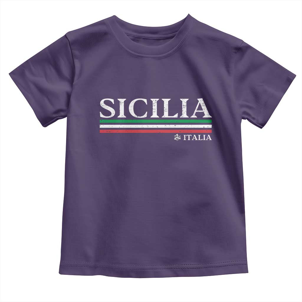 Sicily Sicilian Italian Flag Souvenirs Medusa Toddler T Shirt - Wonder Print Shop