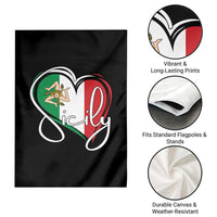 Sicily Palermo Italy Medusa Sicilia Heart Italian Flag Garden Flag - Wonder Print Shop