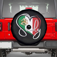 Sicily Palermo Italy Medusa Sicilia Heart Italian Flag Spare Tire Cover - Wonder Print Shop