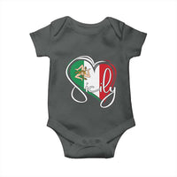 Sicily Palermo Italy Medusa Sicilia Heart Italian Flag Baby Onesie - Wonder Print Shop