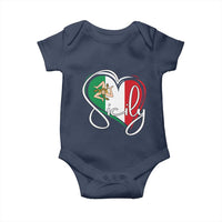 Sicily Palermo Italy Medusa Sicilia Heart Italian Flag Baby Onesie - Wonder Print Shop