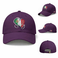 Sicily Palermo Italy Medusa Sicilia Heart Italian Flag Baseball Cap