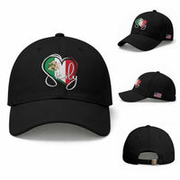 Sicily Palermo Italy Medusa Sicilia Heart Italian Flag Baseball Cap
