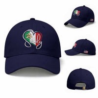 Sicily Palermo Italy Medusa Sicilia Heart Italian Flag Baseball Cap
