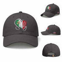 Sicily Palermo Italy Medusa Sicilia Heart Italian Flag Baseball Cap