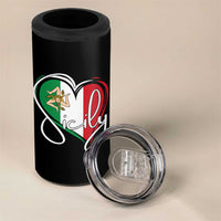 Sicily Palermo Italy Medusa Sicilia Heart Italian Flag 4 in 1 Can Cooler Tumbler - Wonder Print Shop