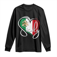 Sicily Palermo Italy Medusa Sicilia Heart Italian Flag Long Sleeve Shirt - Wonder Print Shop