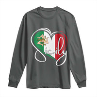 Sicily Palermo Italy Medusa Sicilia Heart Italian Flag Long Sleeve Shirt - Wonder Print Shop