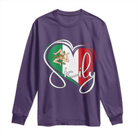 Sicily Palermo Italy Medusa Sicilia Heart Italian Flag Long Sleeve Shirt - Wonder Print Shop
