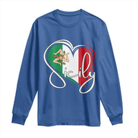 Sicily Palermo Italy Medusa Sicilia Heart Italian Flag Long Sleeve Shirt - Wonder Print Shop