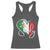 Sicily Palermo Italy Medusa Sicilia Heart Italian Flag Racerback Tank Top - Wonder Print Shop
