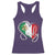 Sicily Palermo Italy Medusa Sicilia Heart Italian Flag Racerback Tank Top - Wonder Print Shop